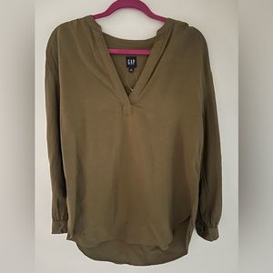 Olive Green woman’s blouse | shirt | medium